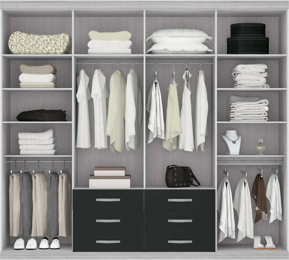 wardrobe in the bedroom
