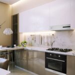 hotte intégrée pour photo de décoration de cuisine