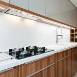 hotte intégrée pour la conception de photos de cuisine
