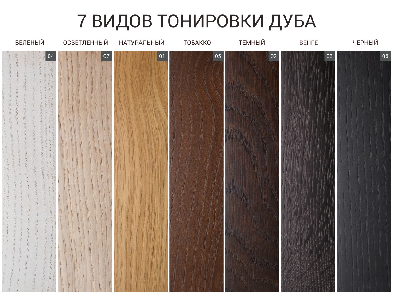teintes de bois