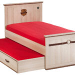 lit gigogne rouge