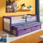 lit gigogne violet