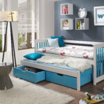 lit gigogne turquoise