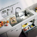armoires coulissantes dans la cuisine
