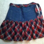 DIY jupe en jean décor photo