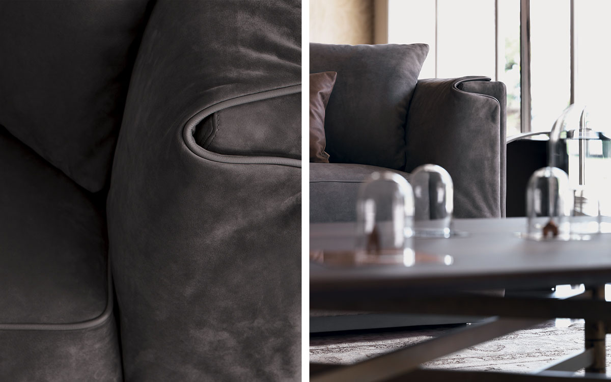 Composition of furniture suede