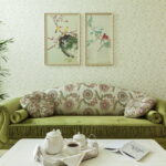 canapé vert dans les idées de design d'intérieur