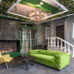 canapé vert à l'intérieur types de photos