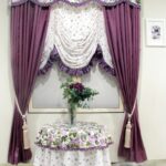 lambrequin ajouré violet