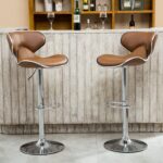 tabourets de bar marron