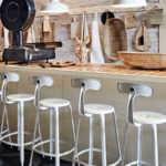 tabourets de bar avec dossier