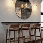 tabourets de bar pour intérieur photo de cuisine