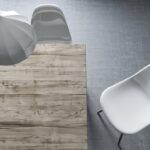poltronas de móveis de concreto