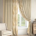 beige curtains combined
