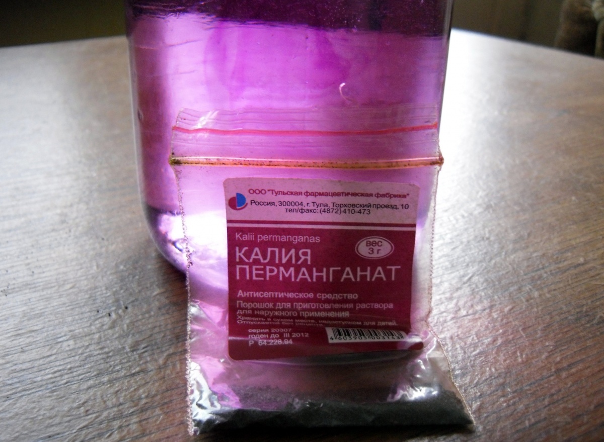solution de permanganate de potassium