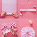 oeillet de serviette rose