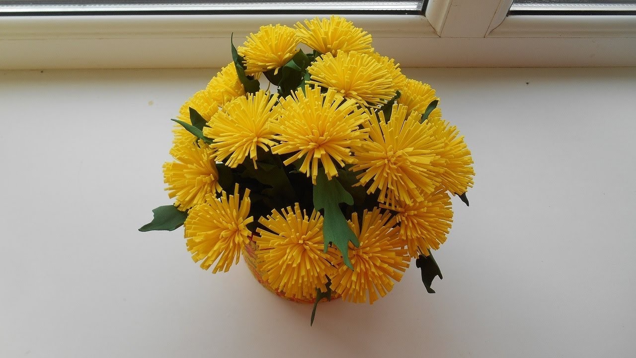 serviette de pissenlit