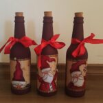 décor de bouteille noël