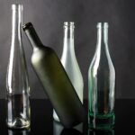 préparation de bouteilles pour décor