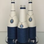 décor bouteille bleu