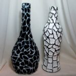 décor bouteille noir et blanc