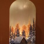décor bouteille forêt