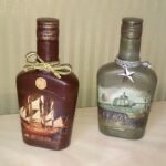 bateaux de bouteille de décor