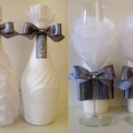 décor de bouteille pour mariage