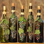 décor de bouteille de raisin