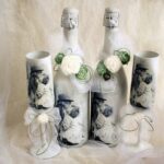 bouteille décor blanc yna mariage