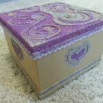 hiasan kotak glitter