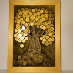 panneau décoratif en argent