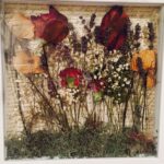 panneau décoratif de fleurs séchées