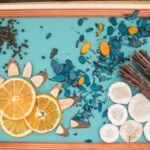 panneau décoratif avec des oranges