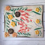 fleur de panneau décoratif
