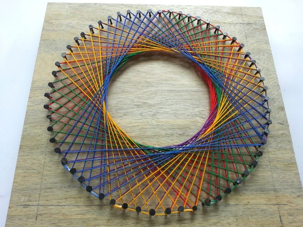 panneau macramé