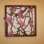 panneau décoratif d'orchidées