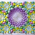 panneau décoratif fleurs en papier