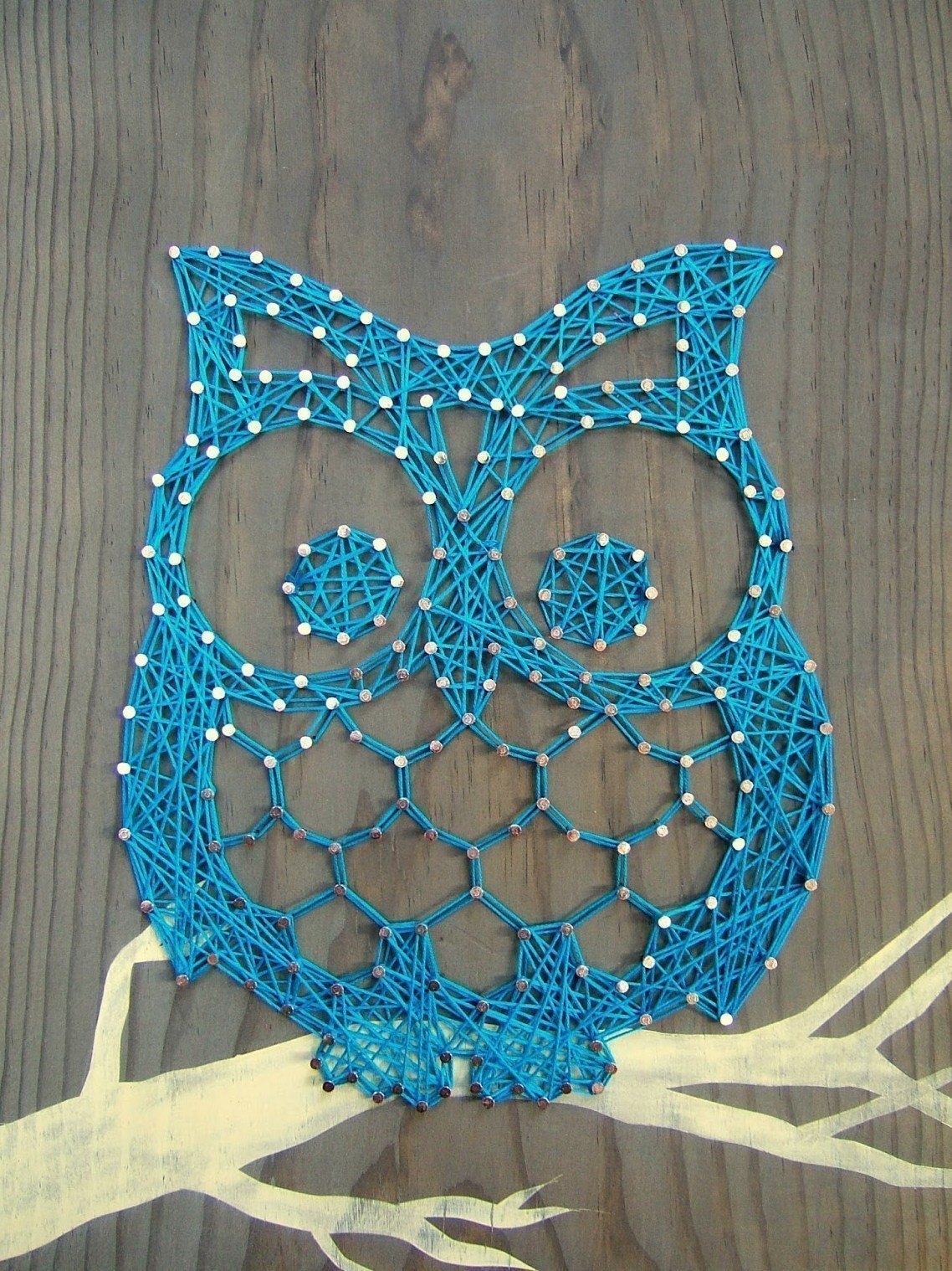 chouette en macramé
