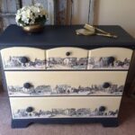 cassettiera decoupage