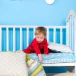 baby on a cot
