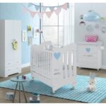 bed in the interior for a newborn