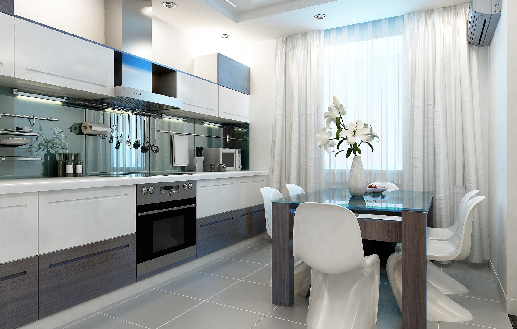 rideaux classiques pour la cuisine