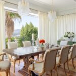 longs rideaux pour la cuisine blancs