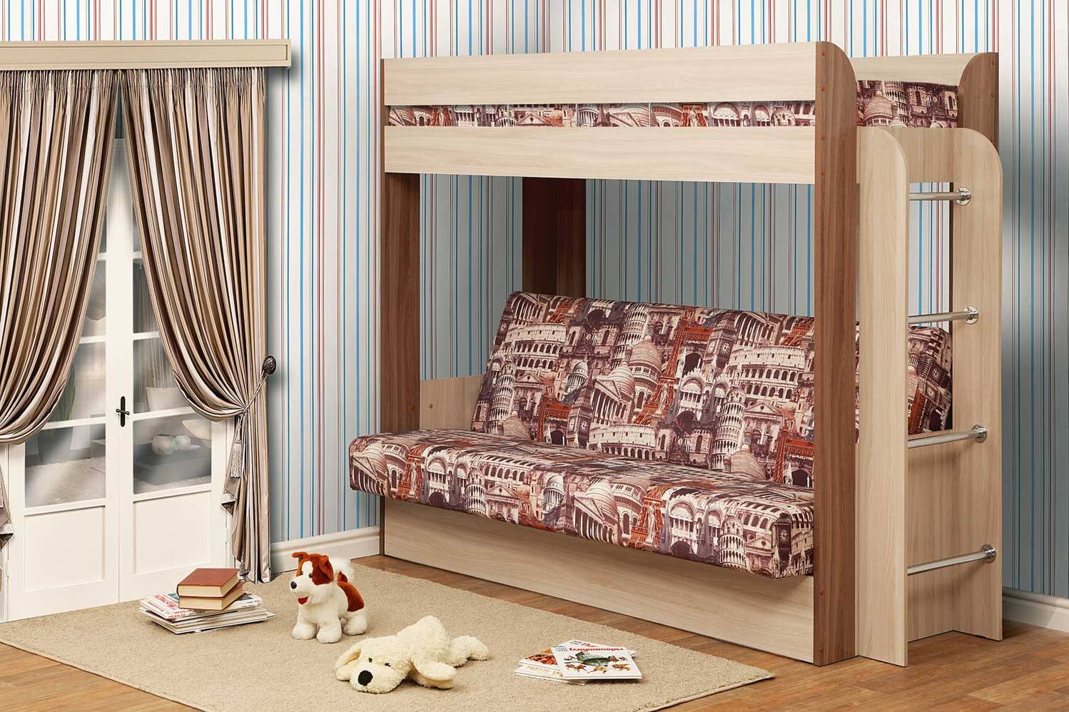 bunk bed with a sofa-book