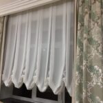 rideaux français courts blancs
