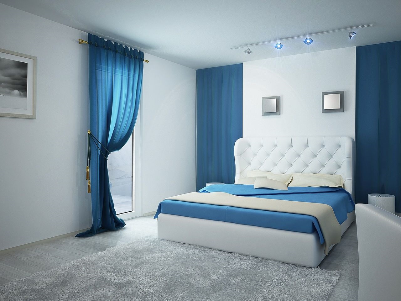 griechische vorhänge im schlafzimmer
