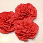 trois oeillets rouges