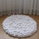 rug from pompons ideas interior