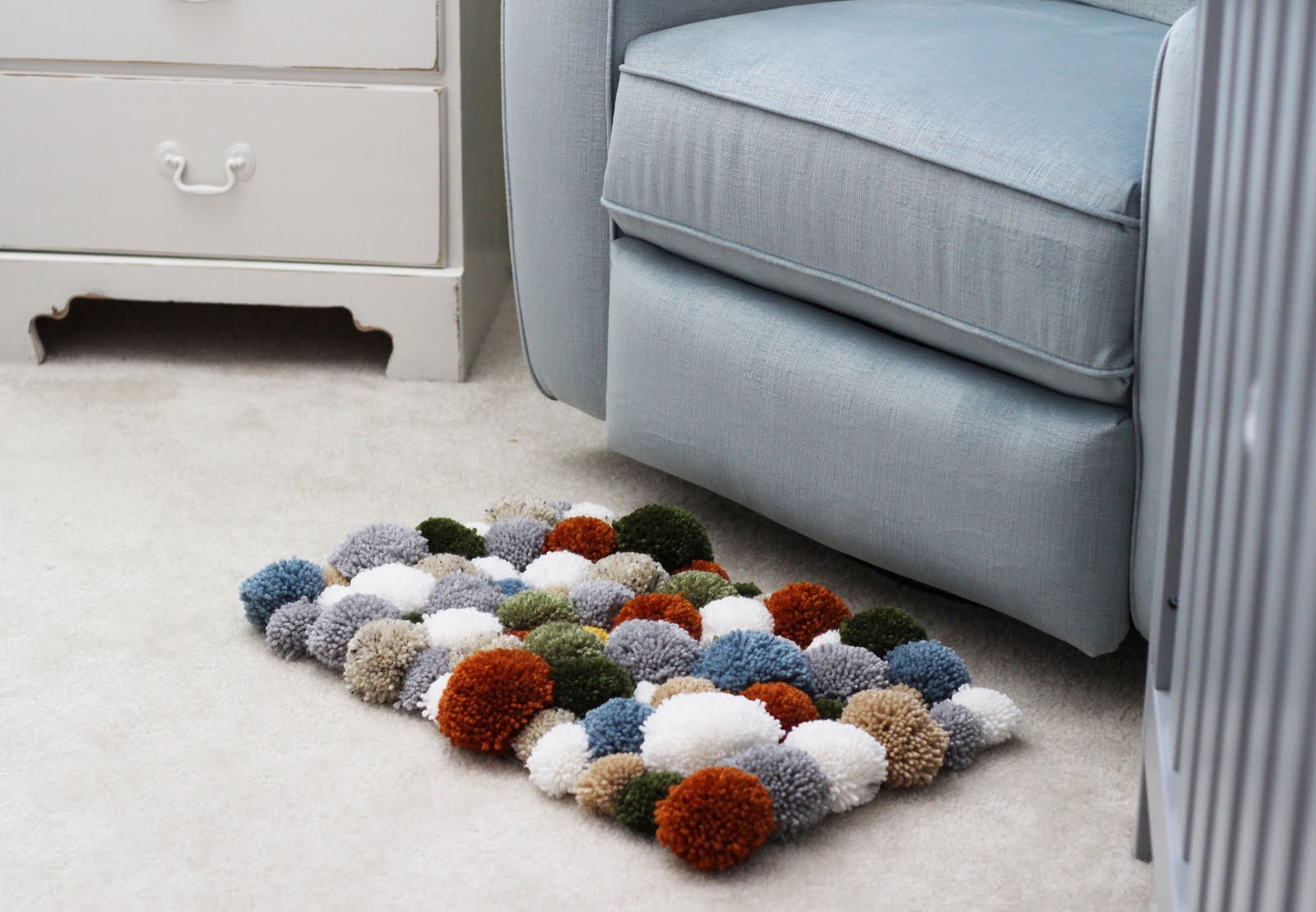idées de conception de tapis à pompons